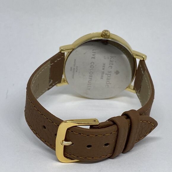 Kate Spade New York Gramercy 0009 Women's Brown Leather Analog Quartz Watch VK87 - Picture 10 of 12